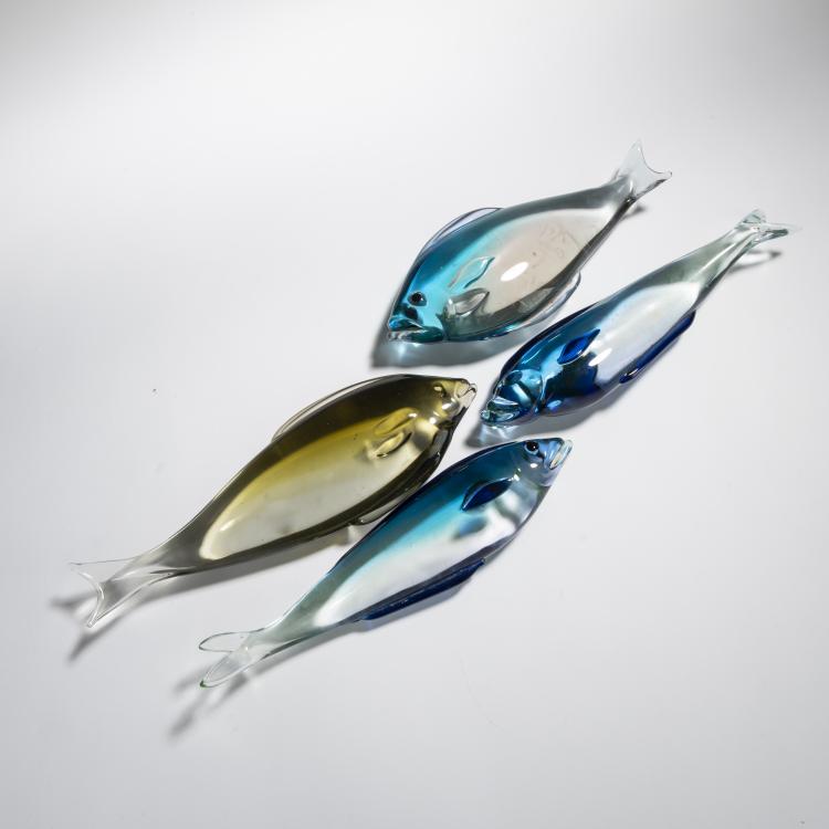 Bild 2 zu Objekt, Vier Fische, um 1965, Ermanno Nason, Cenedese, Gino, Murano, 167C 790