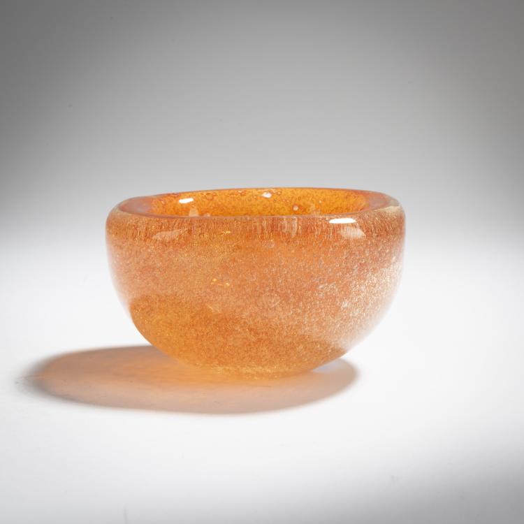 Bild 1 zu Objekt, Schale 'Sommerso a bollicine', um 1935, Carlo Scarpa, Venini & C., Murano, 167C 646