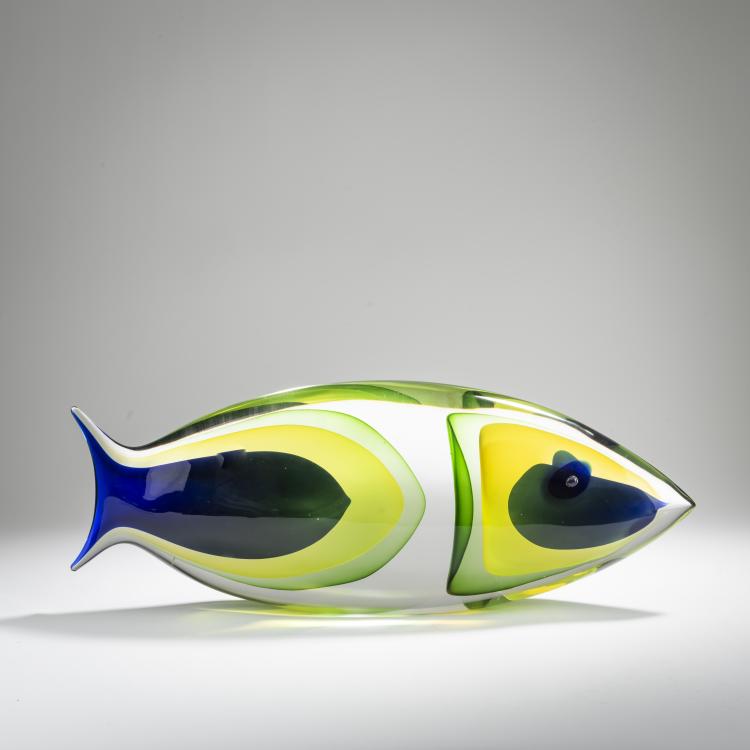 Hauptbild zu Objekt, Fish, c. 1995, Stefano Toso, Don&agrave;, Romano, Murano, 167C 739