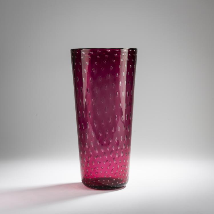 Hauptbild zu Objekt, Tall 'A bolle' vase, c. 1955, Murano, 167C 812