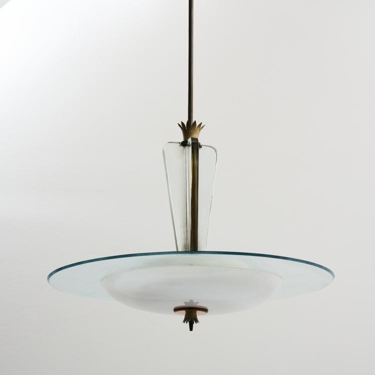 Hauptbild zu Objekt, Deckenleuchte, 1940er/50er Jahre, Gio Ponti, Fontana Arte, Mailand, 167A 19