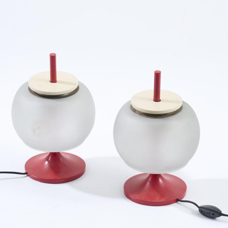 Hauptbild zu Objekt, Two 'Chi' bedside lights, 1962, Emma Schweinberger-Gismondi, Artemide, Mailand, 167A 38