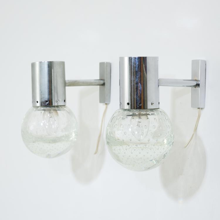 Hauptbild zu Objekt, Two wall appliques, 1960s, Gino Sarfatti, Arteluce, Mailand, 167A 198