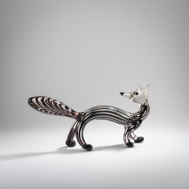 Bild 3 zu Objekt, 'Volpe', um 1929, Ercole Barovier, Murano-Milano, Cristalleria, Murano, 167C 608