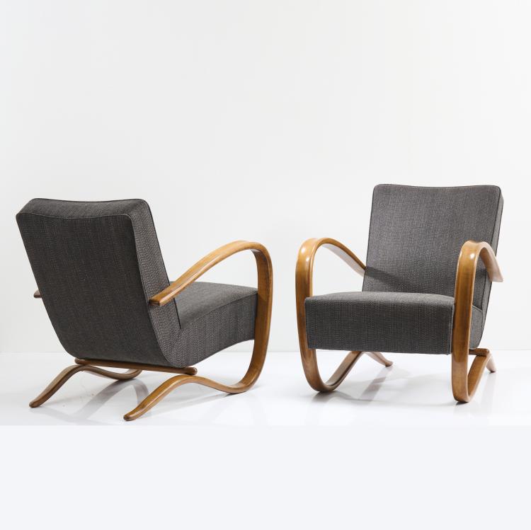 Bild 3 zu Objekt, Two 'H 269' armchairs, 1930s / 1940s, Jindřich Halabala, Thonet Mundus, Tschechoslowakei (zugeschrieben/attributed), 167B 371