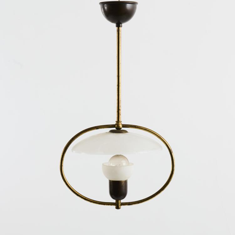 Hauptbild zu Objekt, Deckenleuchte, 1940er Jahre, Ernst Voss, D&auml;nemark, 167B 383