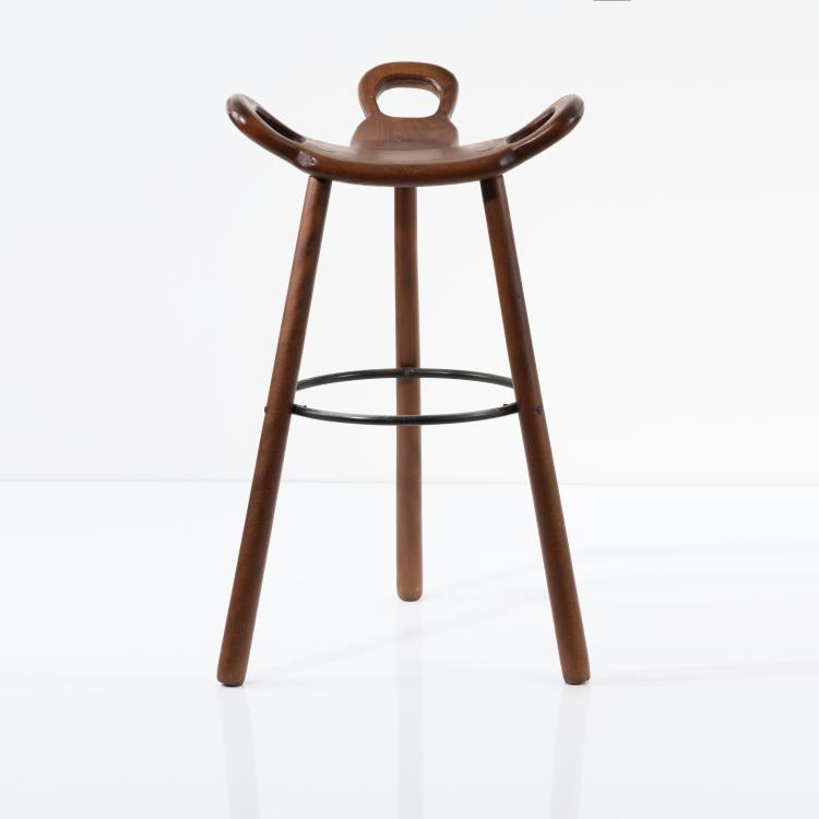 Bild 1 zu Objekt, F&uuml;nf Barhocker, 1950er Jahre, Skandinavien, 167B 487