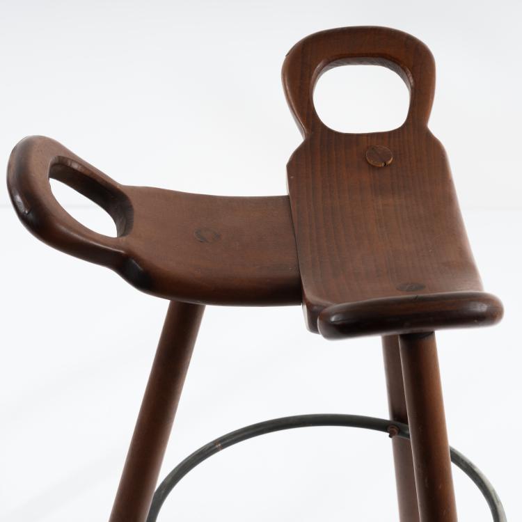 Bild 4 zu Objekt, F&uuml;nf Barhocker, 1950er Jahre, Skandinavien, 167B 487