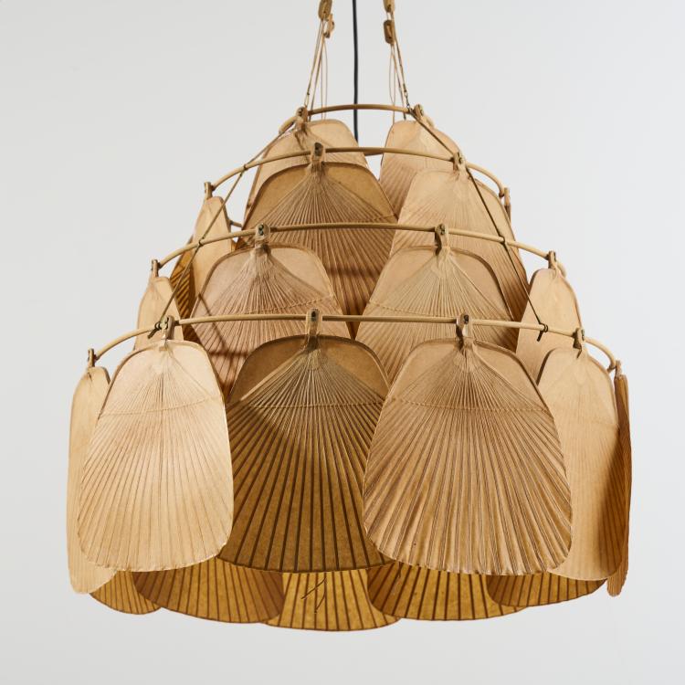 Bild 1 zu Objekt, 'San-Ju' ceiling light from the 'Uchiwa' series, 1975, Ingo Maurer, Maurer, Ingo, Design M, M&uuml;nchen, 167B 564