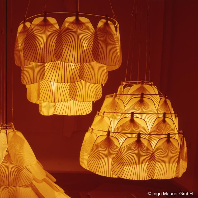 Bild 3 zu Objekt, 'San-Ju' ceiling light from the 'Uchiwa' series, 1975, Ingo Maurer, Maurer, Ingo, Design M, M&uuml;nchen, 167B 564