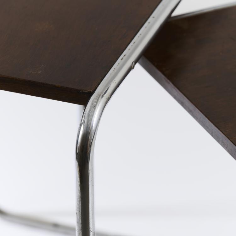 Bild 4 zu Objekt, Two 'B 9' side tables, 1925/26, Marcel Breuer, Thonet, Frankenberg, 167B 347