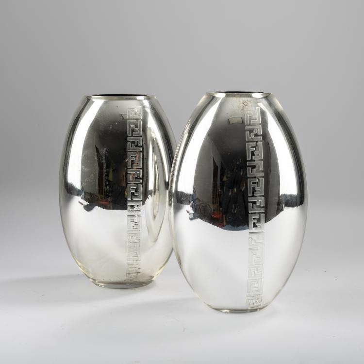 Hauptbild zu Objekt, Two mirror vases, 2010s, Fendi, Rom, 167C 744