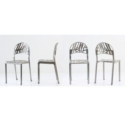 Four 'Hello' chairs, 1977/78