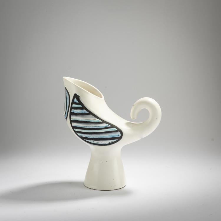 Hauptbild zu Objekt, 'Oiseau' jug, c. 1950, Roger Capron, Capron, Roger, 167B 388