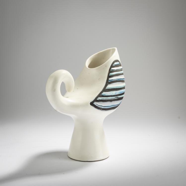 Bild 1 zu Objekt, 'Oiseau' jug, c. 1950, Roger Capron, Capron, Roger, 167B 388