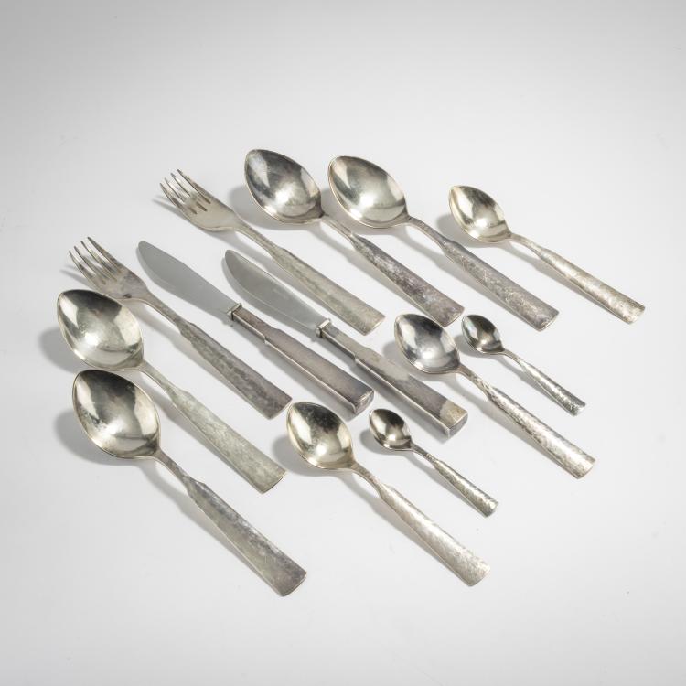 Hauptbild zu Objekt, 30-piece dining cutlery, 1950s, Willi Stoll, Stoll, Willi, Leipzig, 168B 433