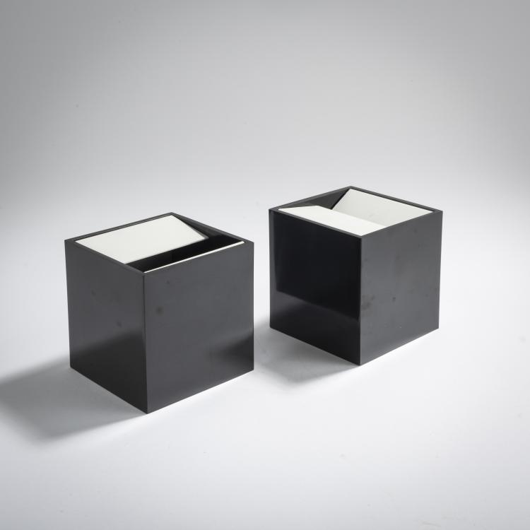 Hauptbild zu Objekt, Two 'Cubo' ashtrays, 1957, Bruno Munari, Danese, Mailand, 167A 138
