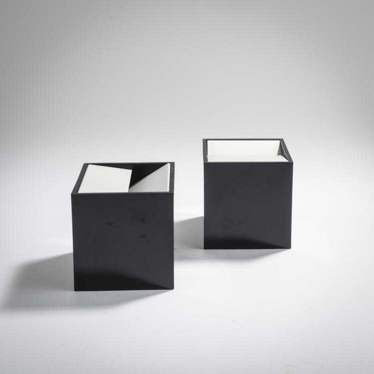 Bild 1 zu Objekt, Two 'Cubo' ashtrays, 1957, Bruno Munari, Danese, Mailand, 167A 138