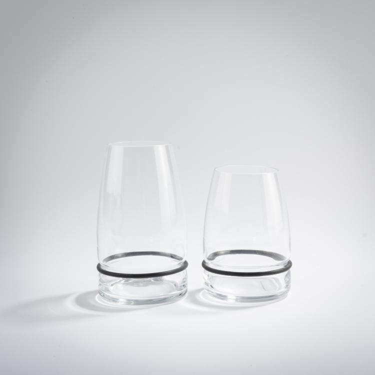 Bild 1 zu Objekt, Two drinking glasses from the 'Ovio' series, 1983, Achille Castiglioni, Danese, Mailand, 167A 156