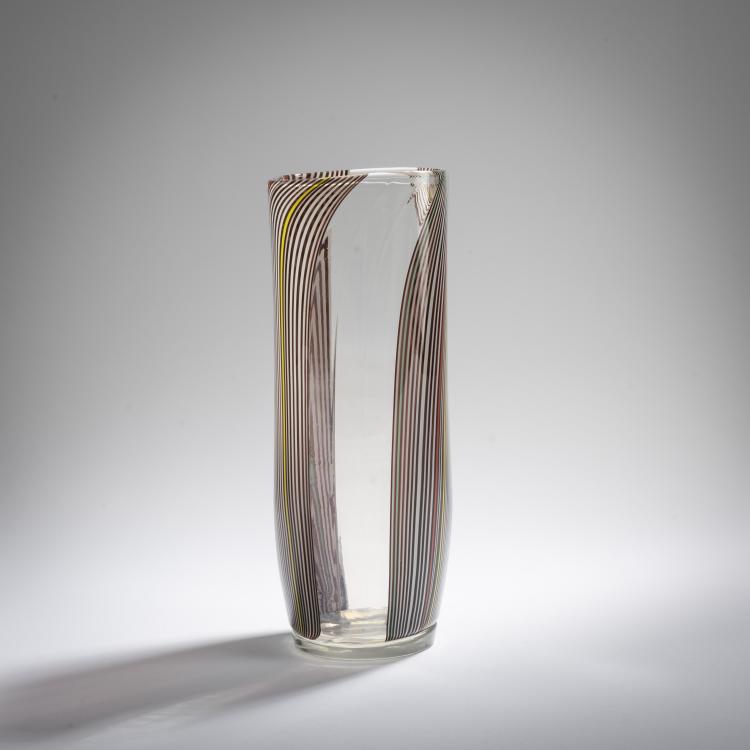 Bild 2 zu Objekt, Vase 'Zebra', um 1980, James Carpenter, Venini & C., Murano, 167C 692