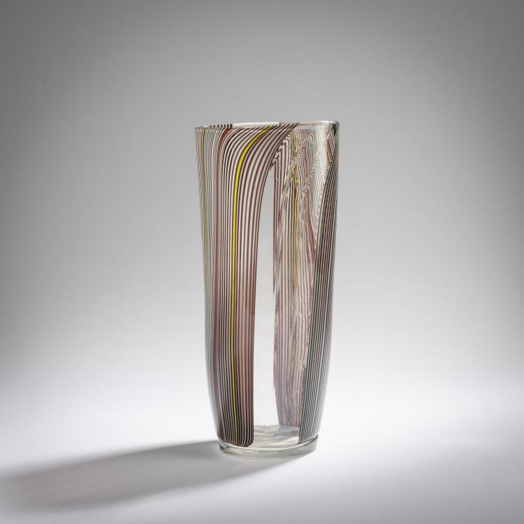 Bild 3 zu Objekt, Vase 'Zebra', um 1980, James Carpenter, Venini & C., Murano, 167C 692