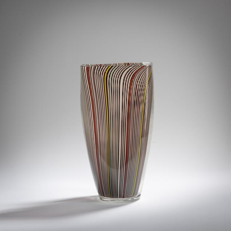 Bild 4 zu Objekt, Vase 'Zebra', um 1980, James Carpenter, Venini & C., Murano, 167C 692