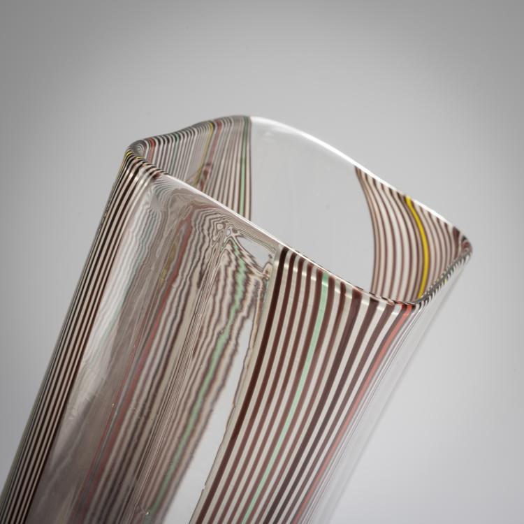 Bild 5 zu Objekt, Vase 'Zebra', um 1980, James Carpenter, Venini & C., Murano, 167C 692