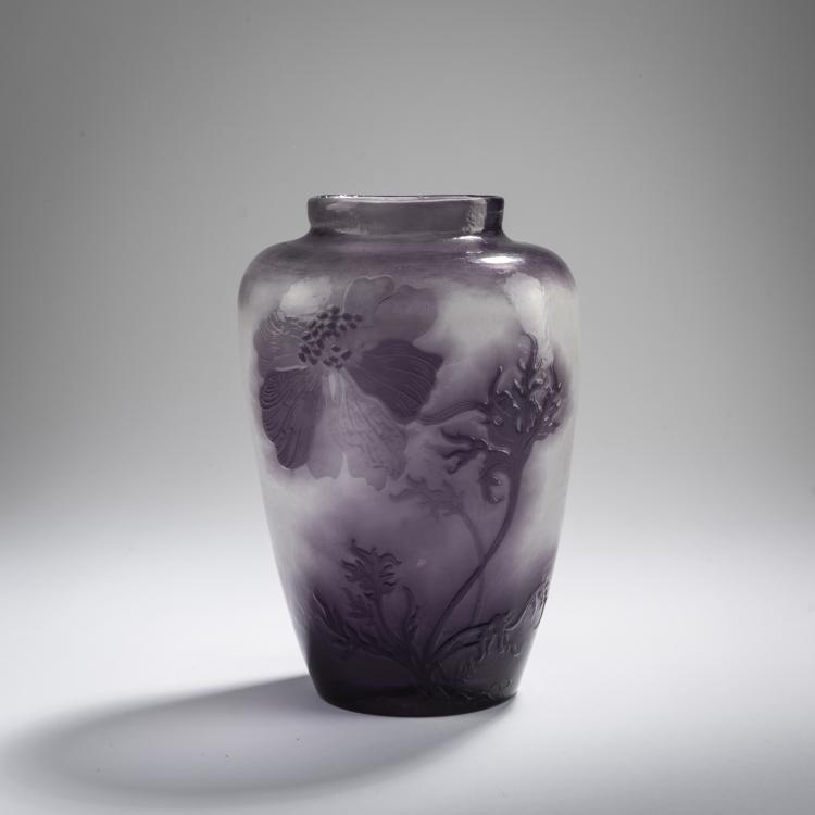 Hauptbild zu Objekt, Vase 'Pavots', c. 1895, Emile Gall&eacute;, Gall&eacute;, Nancy, 168A 123