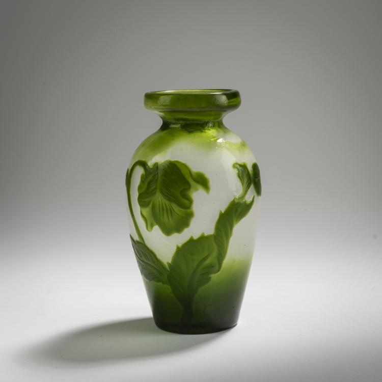 Hauptbild zu Objekt, Vase 'Tulipes', c. 1900, Henri Muller, Muller, Henri, Croismare, 168A 218