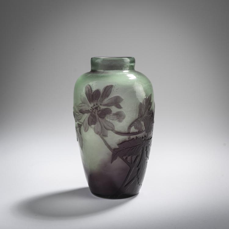 Hauptbild zu Objekt, Small 'An&eacute;mones de Caen' vase, c. 1895, Emile Gall&eacute;, Gall&eacute;, Nancy, 168A 116