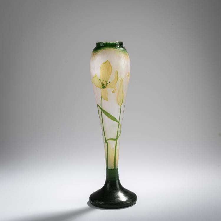 Hauptbild zu Objekt, Martel&eacute;-Vase 'Tulipes', um 1900, Henri Berg&eacute;, Daum Fr&egrave;res, Nancy, 168A 44