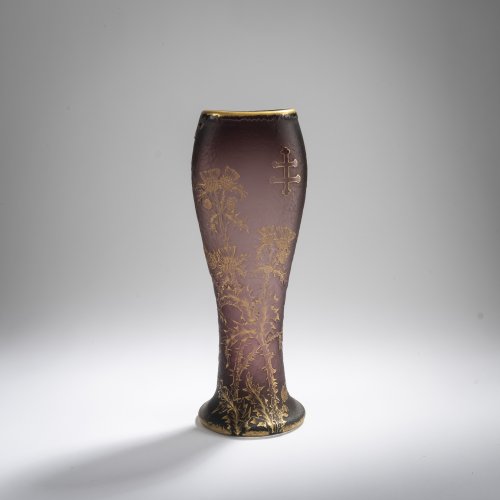 Tall vase 'Chardons de Lorraine', c. 1896