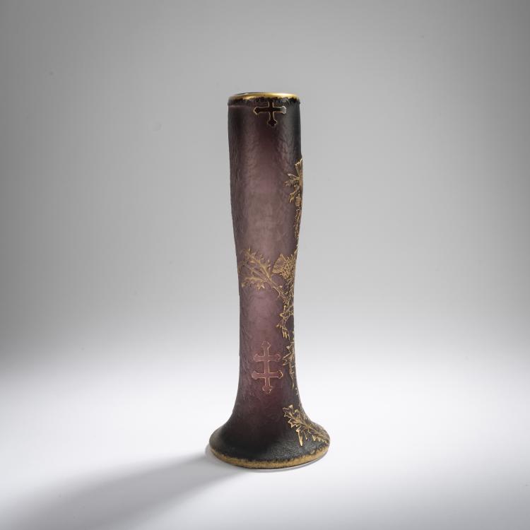 Bild 2 zu Objekt, Tall vase 'Chardons de Lorraine', c. 1896, Daum Fr&egrave;res, Nancy, 168A 35