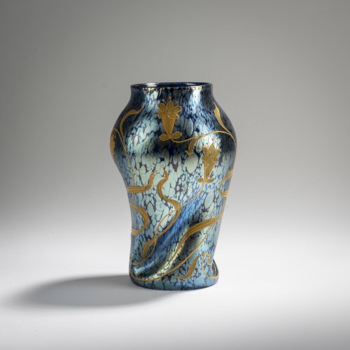 Vase mit Reliefgold 'Papillon', um 1899