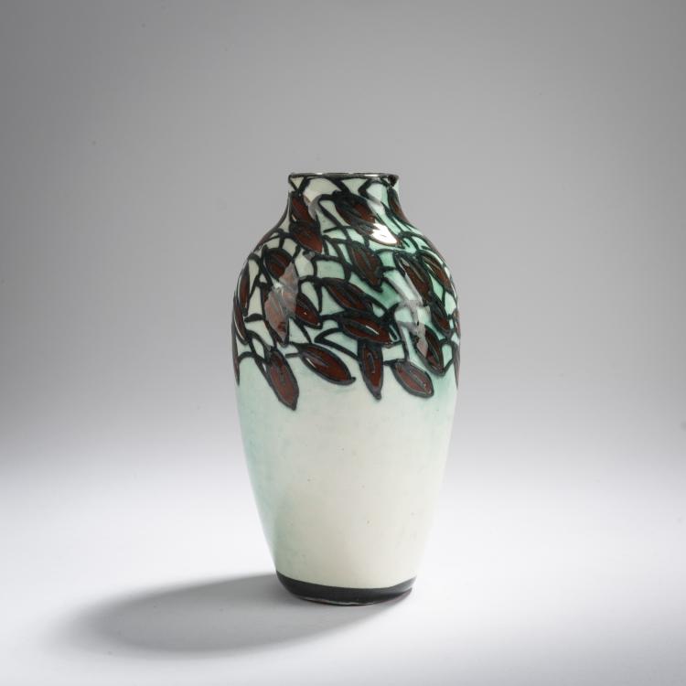 Hauptbild zu Objekt, Small vase 'Leaves', 1916, Max Laeuger, Laeuger, Max, Kandern, 168B 479