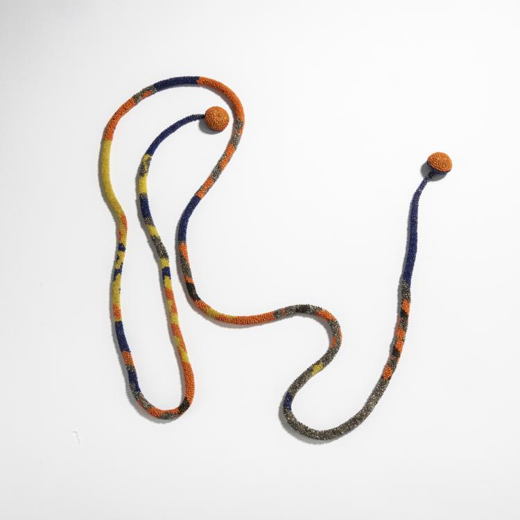 Hauptbild zu Objekt, Glasperlenkette, um 1920, Maria Likarz, Wiener Werkst&auml;tte, 168B 452