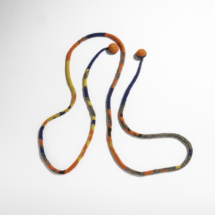 Bild 1 zu Objekt, Glasperlenkette, um 1920, Maria Likarz, Wiener Werkst&auml;tte, 168B 452