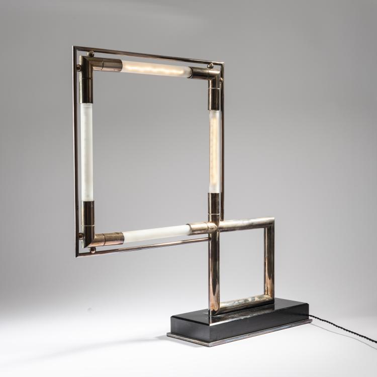 Bild 3 zu Objekt, 'Quadro' table light, c. 1928, Jacques Adnet, Frankreich, 167B 341