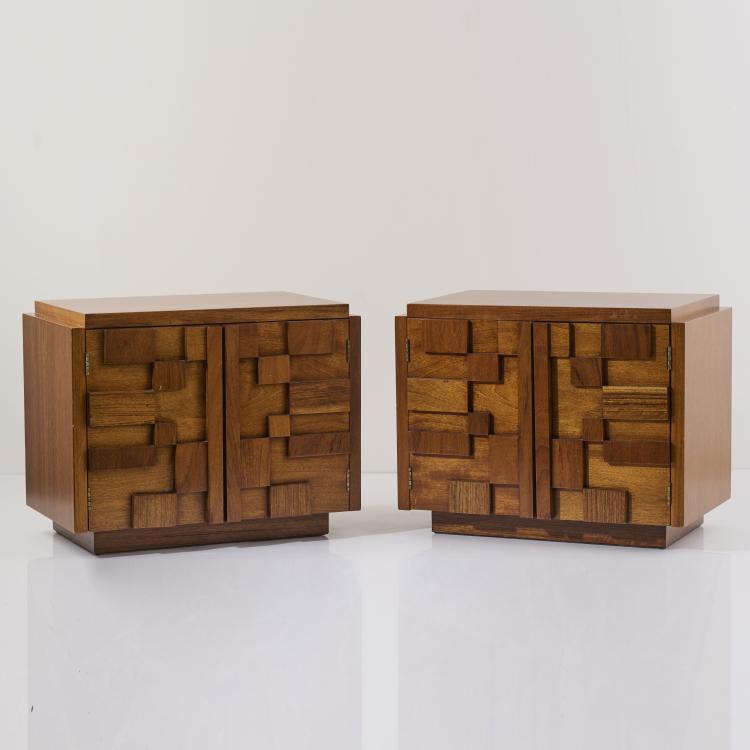 Hauptbild zu Objekt, Zwei Nachttische, 1960er Jahre, Frankreich, 167B 530