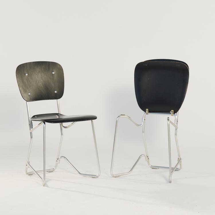 Bild 6 zu Objekt, Twelve 'Aluflex' folding chairs, 1951, Armin Wirth, Zieringer, Philip, Metallwerke, Schweiz, 167B 469