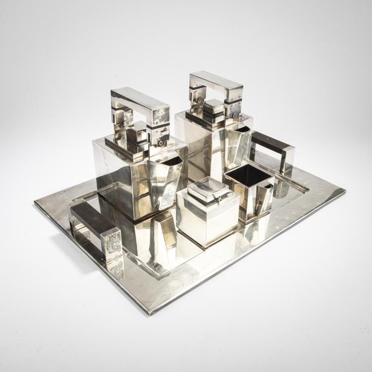 Bild 1 zu Objekt, Six-piece coffee and tea service 'Kubus', 1990s, Markus Engert, Engert, Markus, W&uuml;rzburg, 169C 524