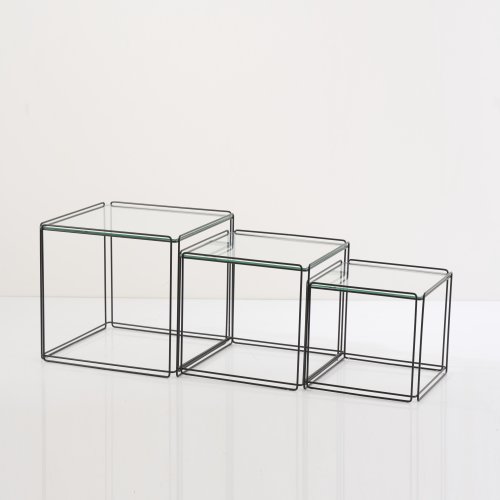 Three 'Isocèle' nesting tables, c. 1970