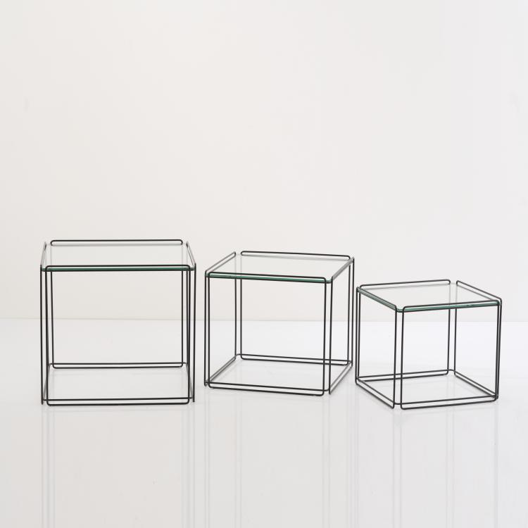 Bild 1 zu Objekt, Drei Satztische 'Isoc&egrave;le', um 1970, Max Sauze, Atrow, Frankreich, 167B 567