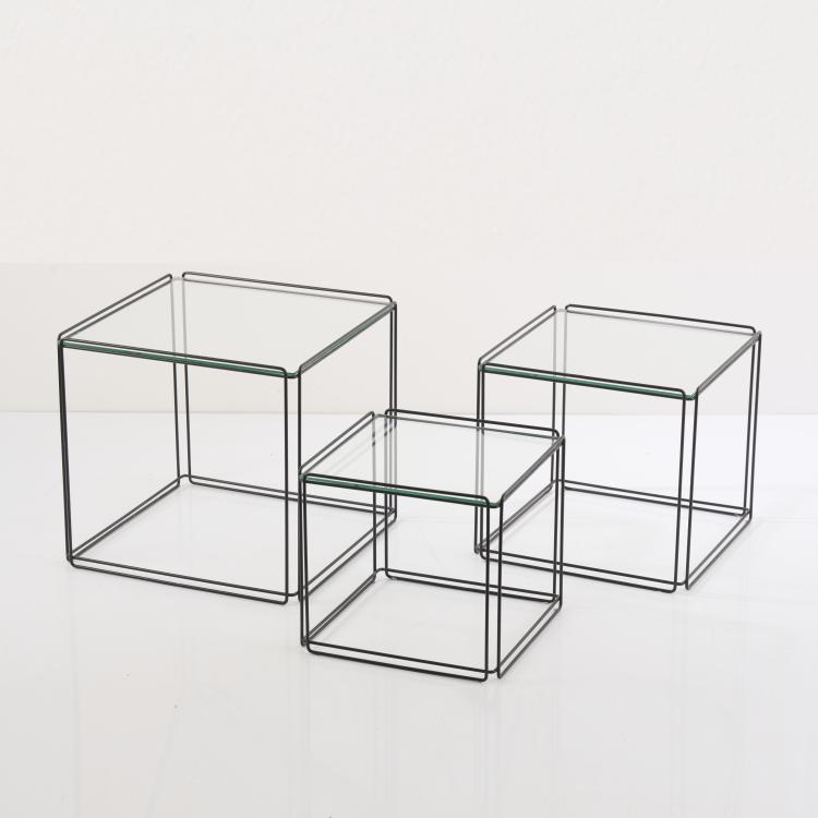 Bild 2 zu Objekt, Drei Satztische 'Isoc&egrave;le', um 1970, Max Sauze, Atrow, Frankreich, 167B 567