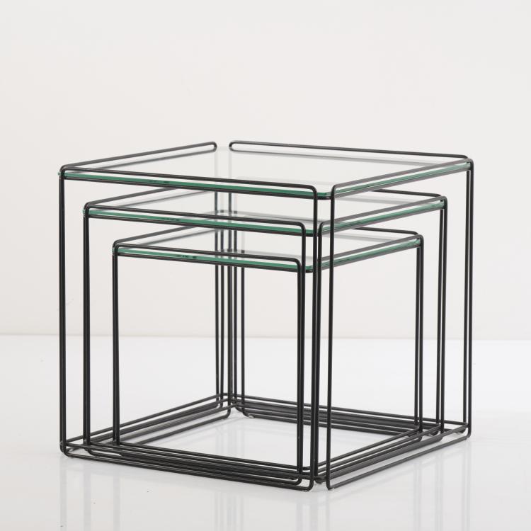 Bild 3 zu Objekt, Drei Satztische 'Isoc&egrave;le', um 1970, Max Sauze, Atrow, Frankreich, 167B 567