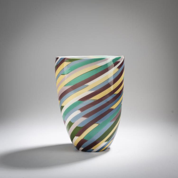 Hauptbild zu Objekt, Vase 'Klee', 1982, Laura Diaz de Santillana, Venini & C., Murano, 167C 694