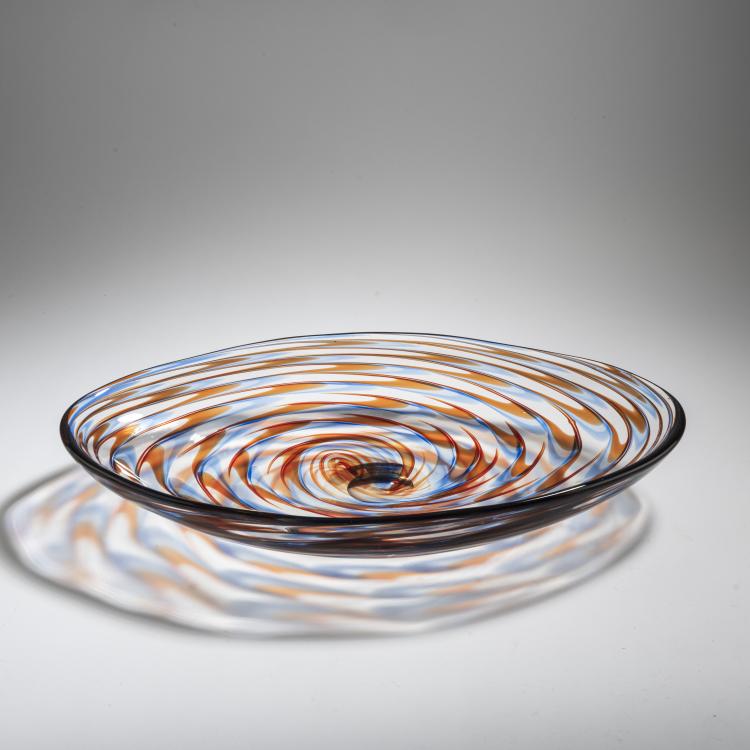 Bild 1 zu Objekt, Bowl, c. 1955, Dino Martens (attributed), Toso, Aureliano, Murano (zugeschrieben/attributed), 167C 783