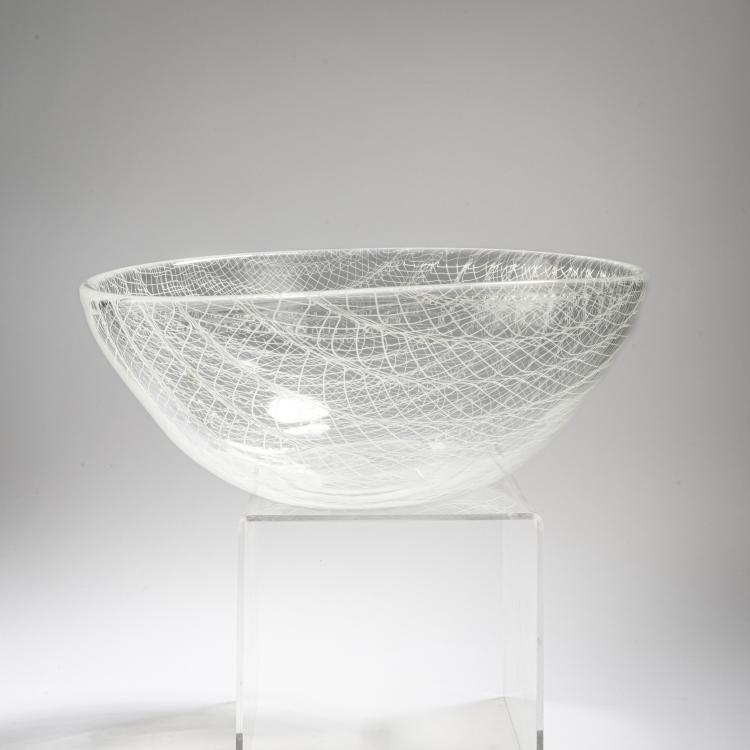 Bild 1 zu Objekt, 'Merletto' bowl, c. 1955, Archimede Seguso, Archimede Seguso, 167C 761