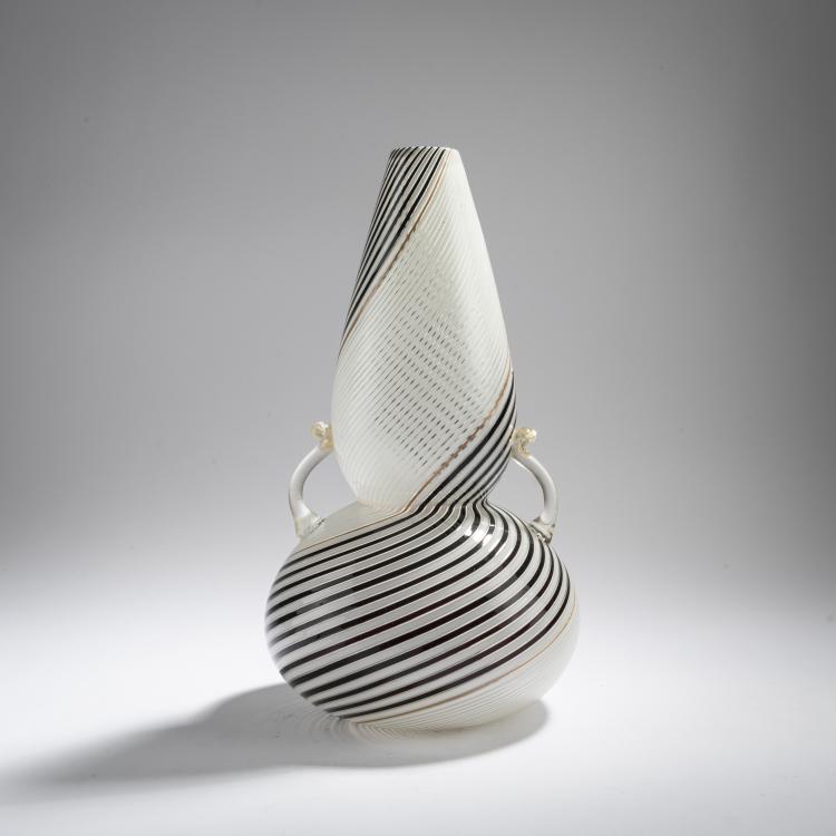Hauptbild zu Objekt, 'Mezza filigrana' Vase, 1954, Dino Martens, Toso, Aureliano, Murano, 167C 779