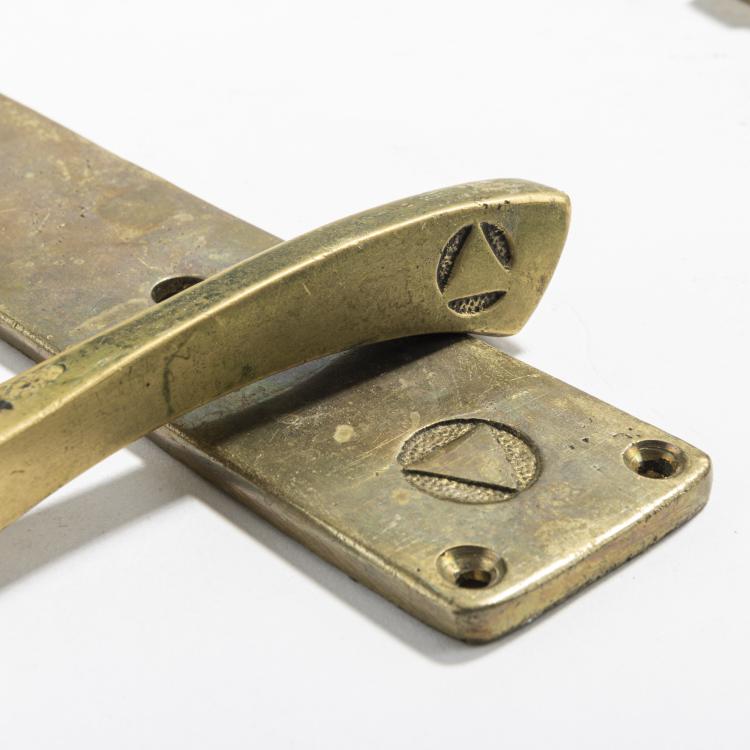 Bild 2 zu Objekt, 17 Paar T&uuml;rdr&uuml;cker mit 34 Blenden, um 1905, Deutschland, 168B 380